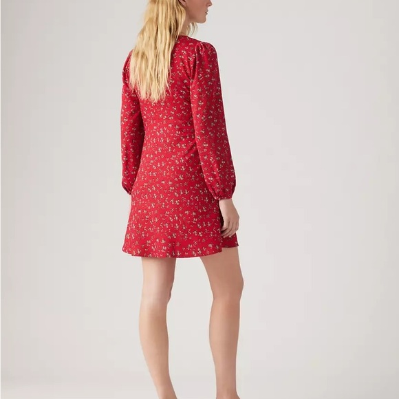 Levi’s Floral Red Dress - Picture 7 of 8